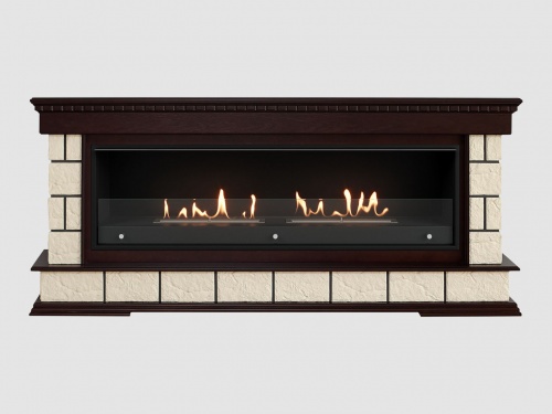 Каминный портал МДФ "SHATEAU 1940" с биокамином Lux Fire "Фаер Бокс Вега-2" Каминный портал МДФ "SHATEAU 1940" с биокамином Lux Fire "Фаер Бокс Вега-2"