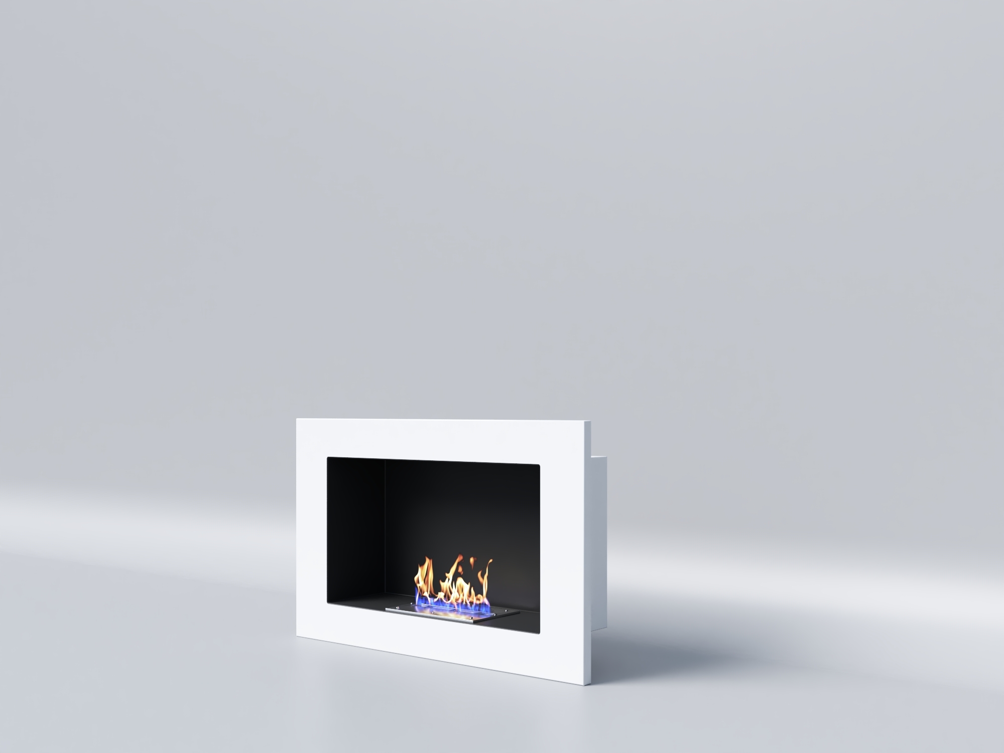 Биокамин "Русский огонь" Лайт Бланк 1200V с защитным и декоративным стеклом по цене 33 100 руб.