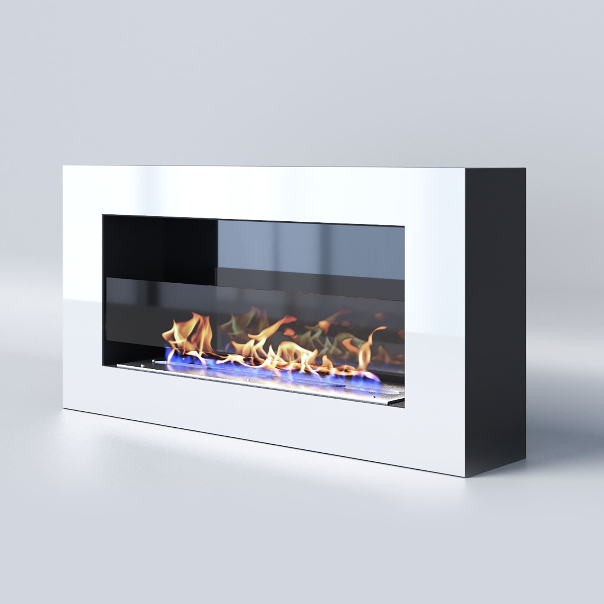 Биокамин "Русский огонь" Хай-тек 800N настенный с защитным и декоративным стеклом по цене 37 950 руб.