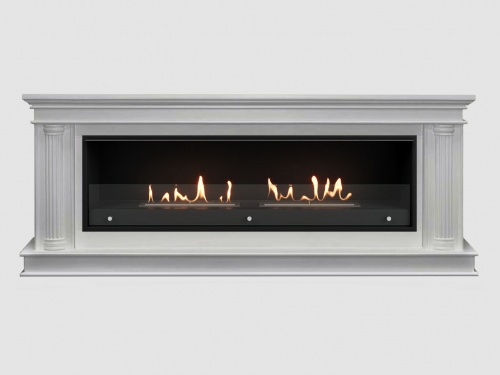 Каминный портал МДФ "ROMA 1980" с биокамином Lux Fire "Фаер Бокс Вега-2" (белый) Каминный портал МДФ "ROMA 1980" с биокамином Lux Fire "Фаер Бокс Вега-2" (белый)