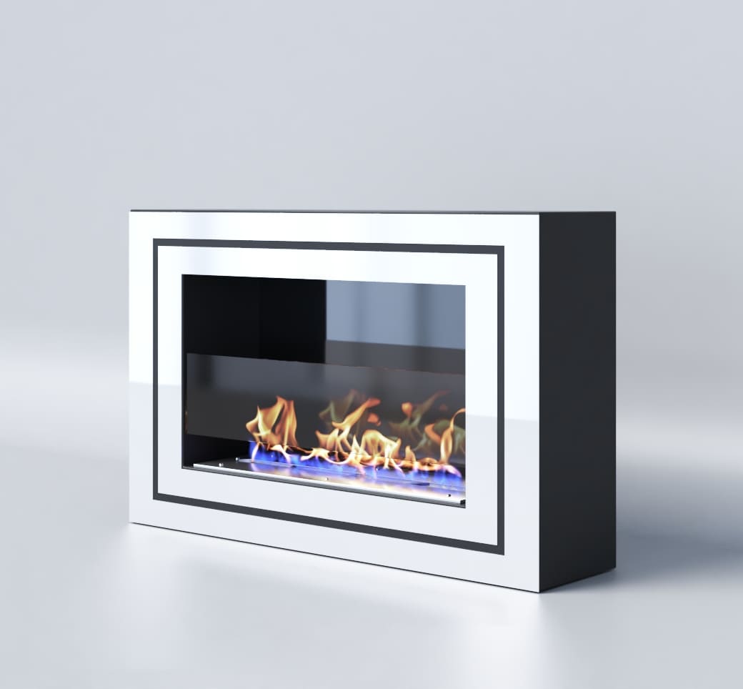 Биокамин "Русский огонь" Стенли 650N настенный с защитным и декоративным стеклом по цене 33 400 руб.