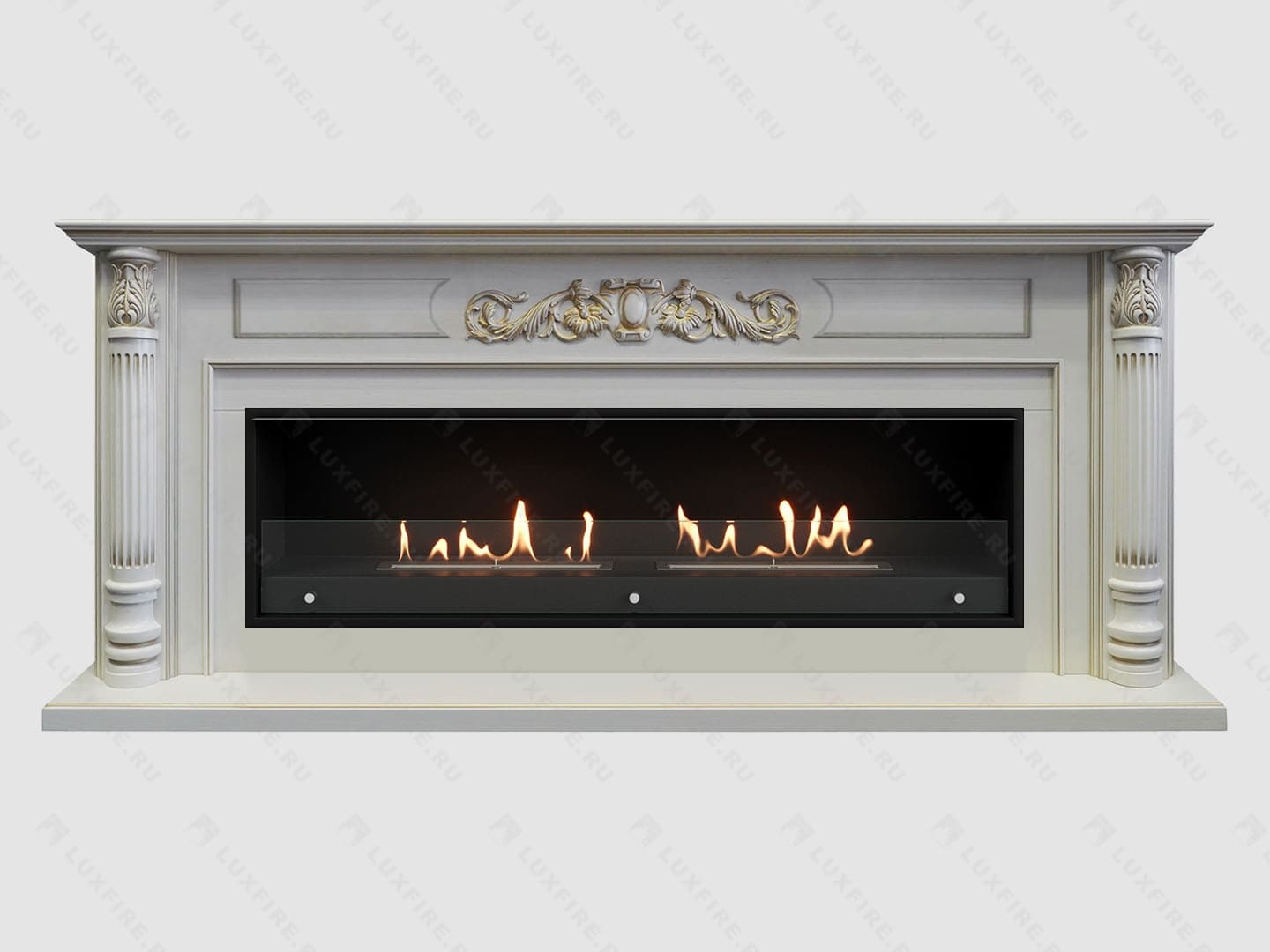 Каминный портал МДФ "Оксфорд 2000" с биокамином Lux Fire "Фаер Бокс Вега-2" (белый) Каминный портал МДФ "Оксфорд 2000" с биокамином Lux Fire "Фаер Бокс Вега-2" (белый) по цене 146 490 руб.