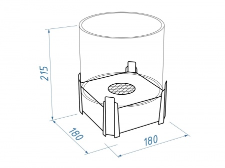 Настольный биокамин Lux Fire "Лев" Чёрный по цене 15 000 руб.