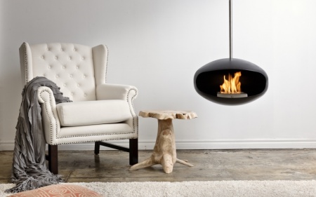 Подвесной биокамин Cocoon Aeris Black по цене 197 700 руб.