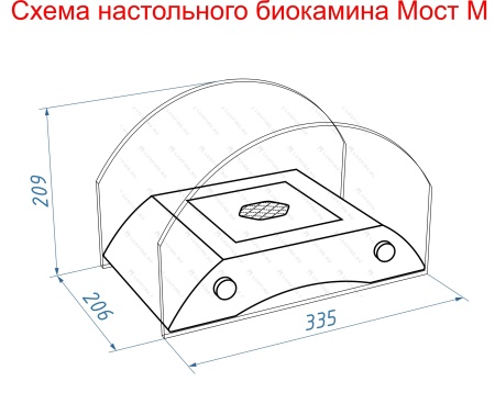 Настольный биокамин Lux Fire "Пушкинский мост" М (бронза) Настольный биокамин Lux Fire "Пушкинский мост" М (бронза) по цене 19 602 руб.