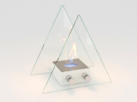 Настольный биокамин Lux Fire "Вулкан" S Белый по цене 15 400 руб.