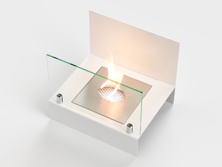 Настольный биокамин Lux Fire "Афиша" M Белый по цене 10 527 руб.