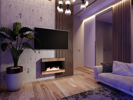 Биокамин "Русский огонь" Голд 800N настенный (высота 500мм.) по цене 22 400 руб.