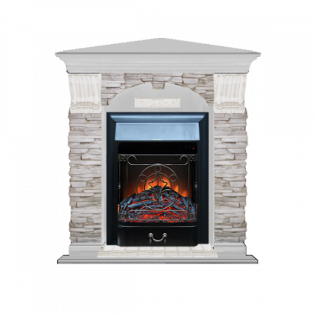 Арочный Мисхор угловой (беленый дуб)+Majestic Black